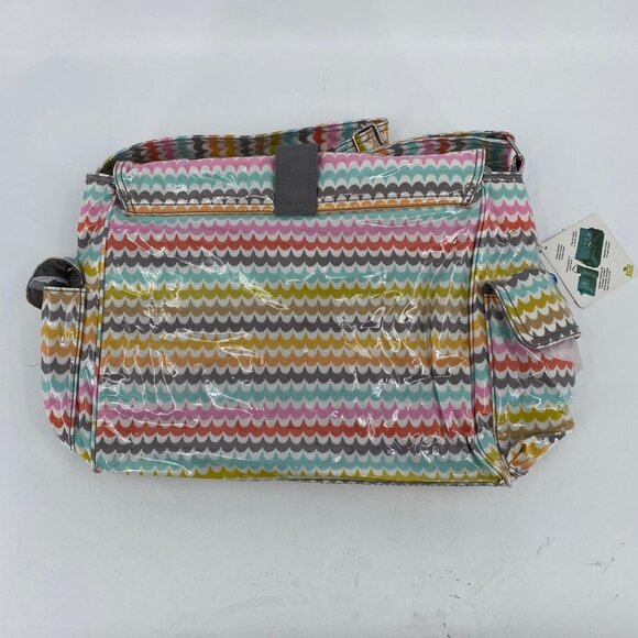 Kalencom New Orleans White Pink Chevron Baby Bag | Large Tote - Picture 7 of 8